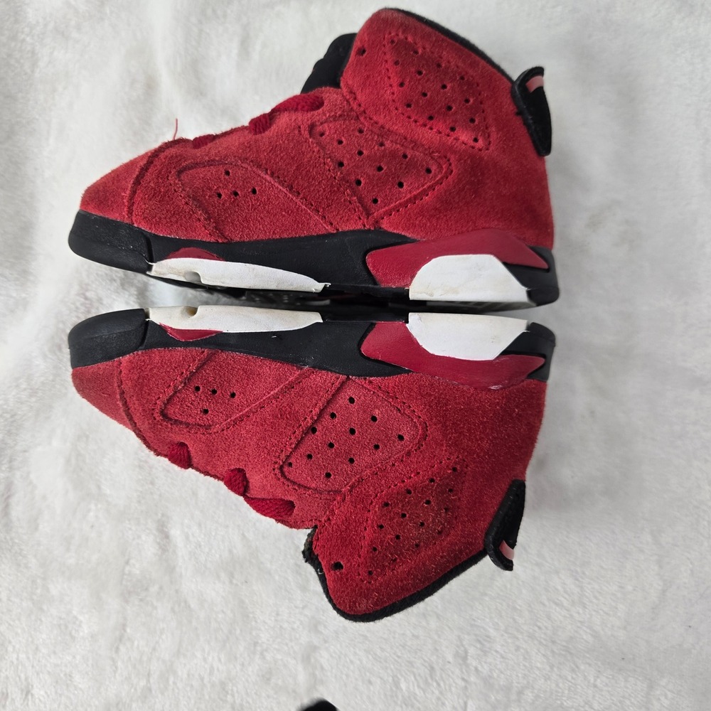 Jordan 6 Retro Toro Bravo Toddler Sneakers Varsity Red Black DV3606-600 6C - Picture 7 of 13